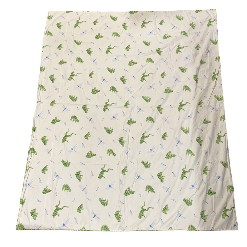 Dransfield‎ & Ross Full Comforter Yellow Frog Dragonfly Reversible Lake House